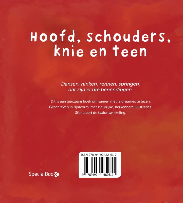 Achterkant van Hoofd, schouders, knie en teen