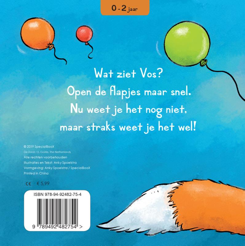 Achterkant van Wat ziet Vos?