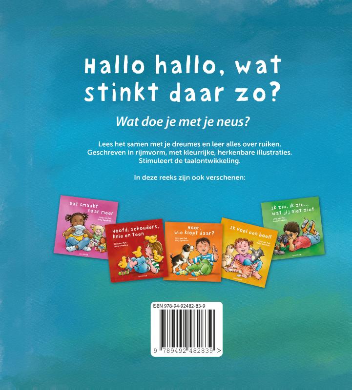 Achterkant van Hallo, hallo wat stinkt daar zo?