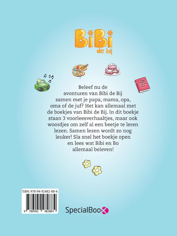 Achterkant van Bibi de Bij