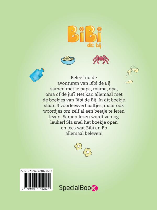 Achterkant van Beleef de avonturen van Bibi de Bij