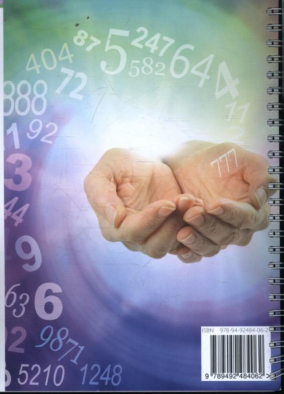 Achterkant van Numerologie en energie agenda 2017