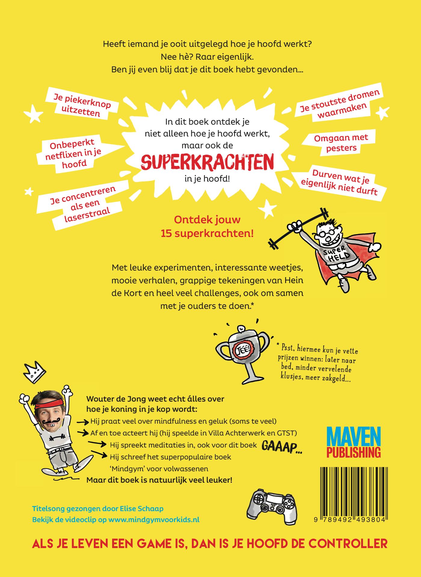 Achterkant van Superkrachten voor je hoofd
