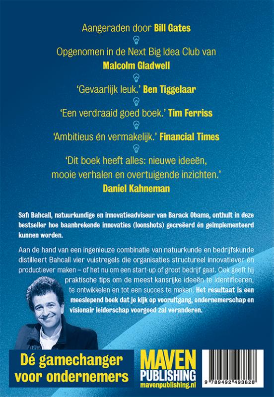 Achterkant van Loonshots: Grenzeloos ambitieuze plannen