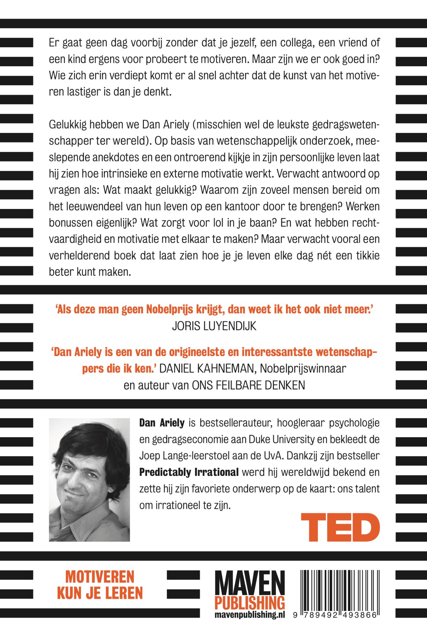 Achterkant van Motivatie
