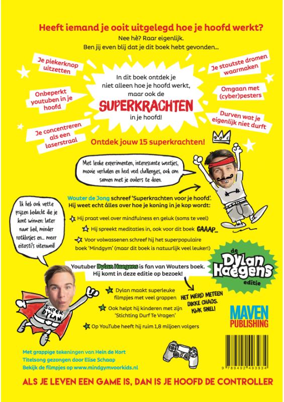 Achterkant van Superkrachten voor je hoofd