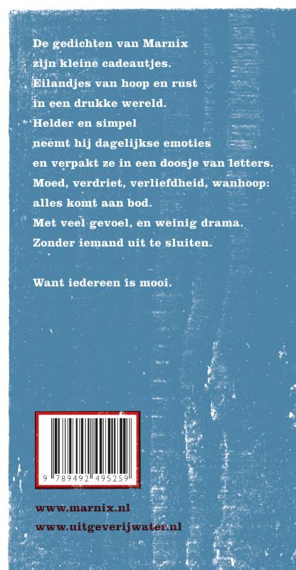 Achterkant van Iedereen is mooi