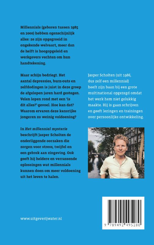 Achterkant van Het Millennial mysterie