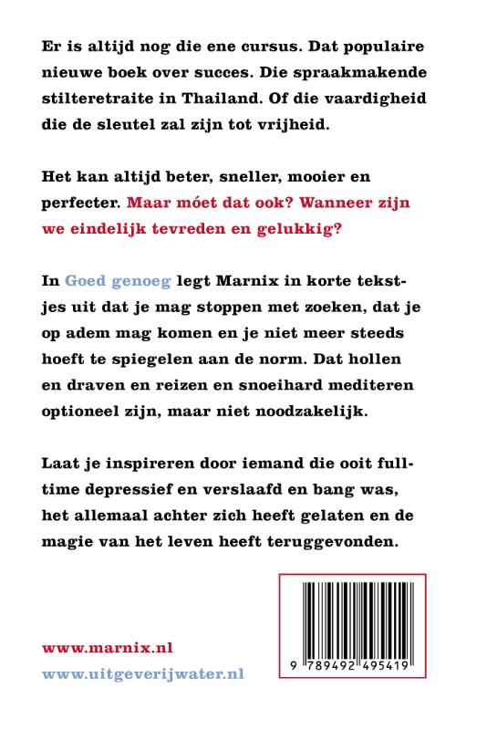Achterkant van Goed genoeg
