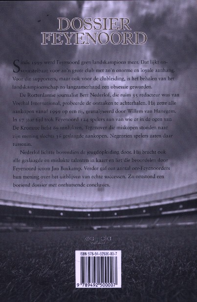 Achterkant van Dossier Feyenoord