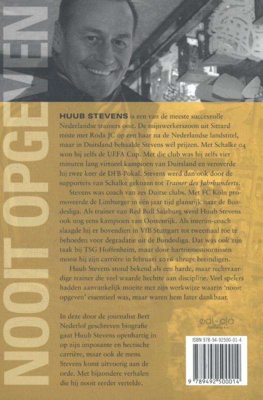 Achterkant van Huub Stevens