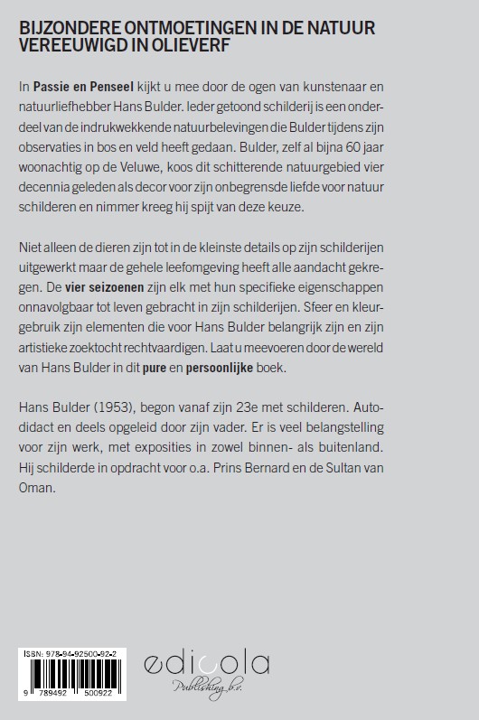 Achterkant van Met passie en penseel