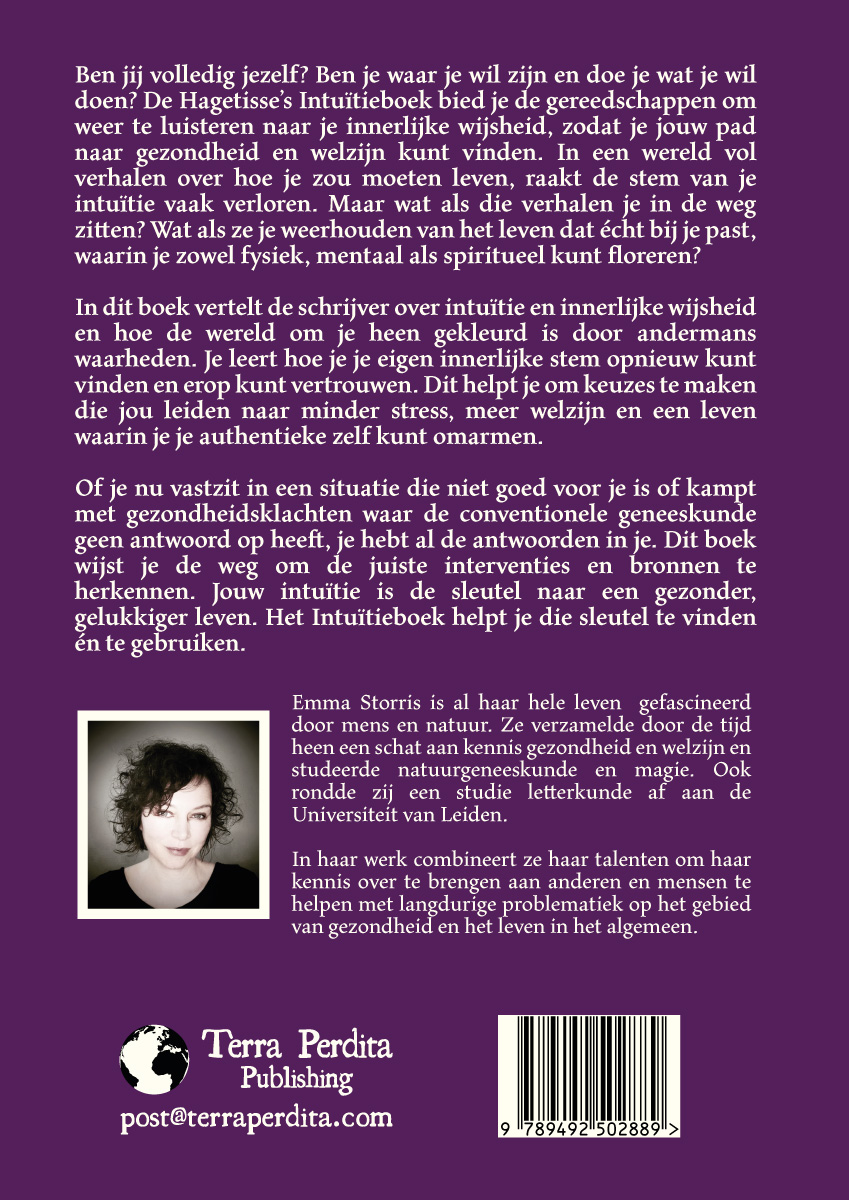 Achterkant van De Hagetisse's Intuïtieboek
