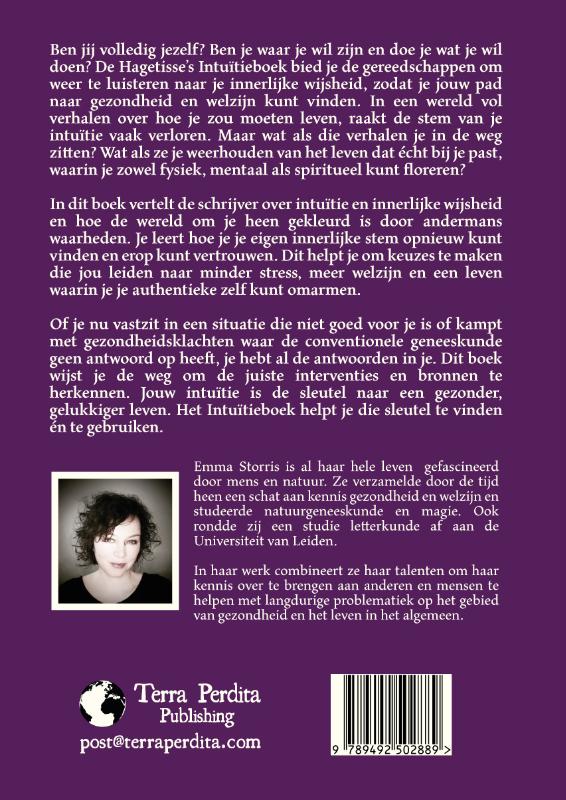 Achterkant van De Hagetisse's Intuïtieboek