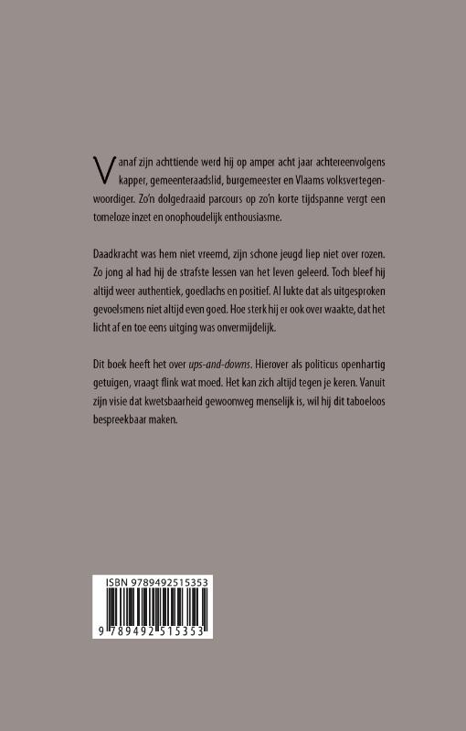 Achterkant van Burgemeester met een beugel