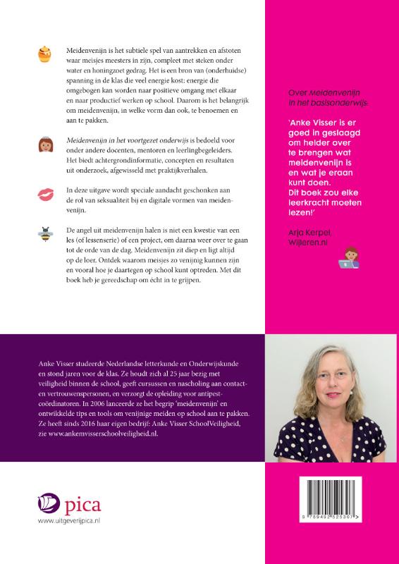 Achterkant van Meidenvenijn in het voortgezet onderwijs