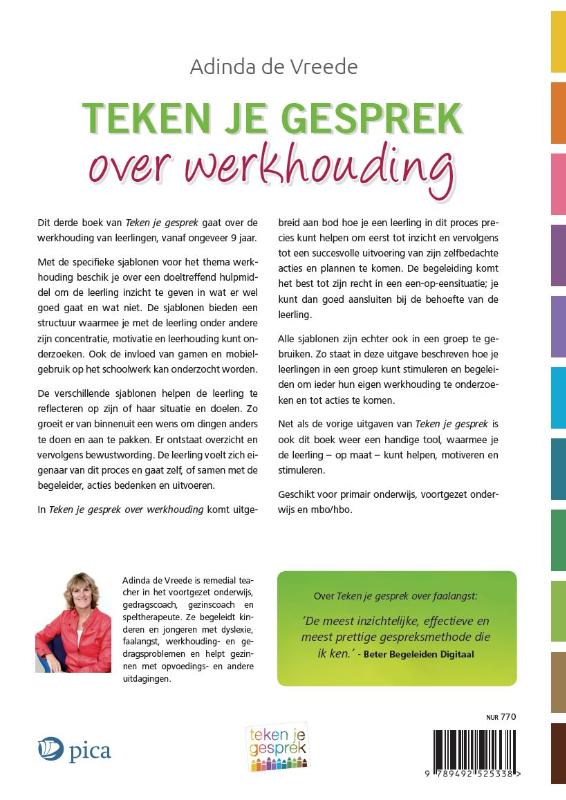 Achterkant van Teken je gesprek over werkhouding