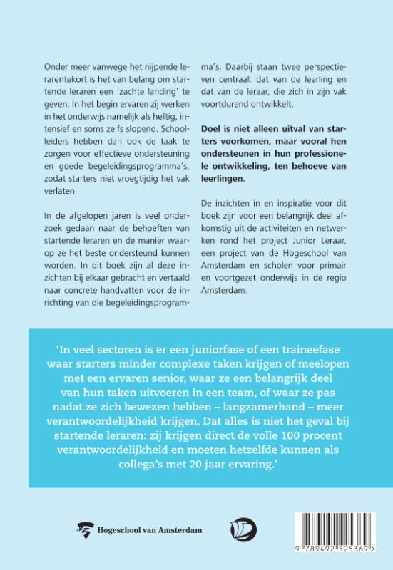 Achterkant van Startende leraren in het po en vo