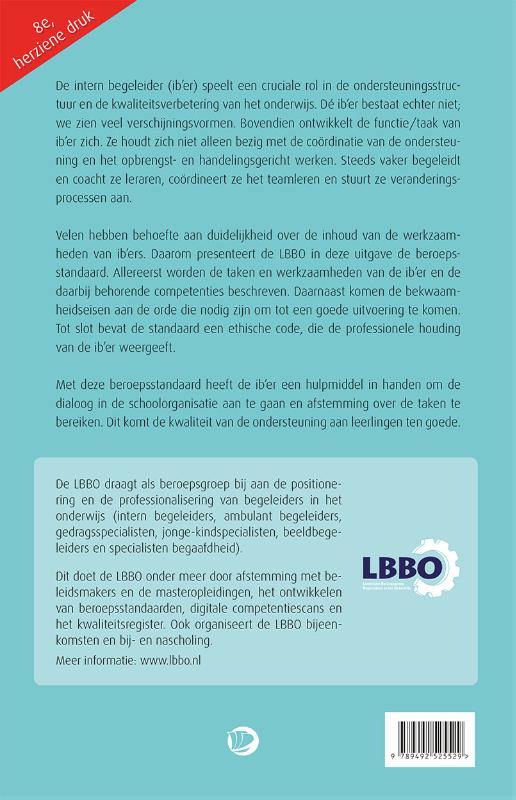 Achterkant van De beroepsstandaard voor de intern begeleider