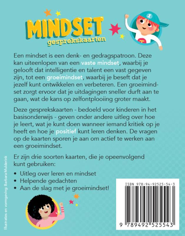 Achterkant van Mindset gesprekskaarten