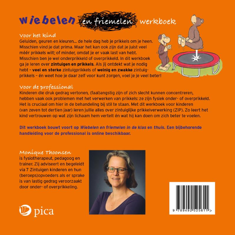 Achterkant van Wiebelen en friemelen werkboek