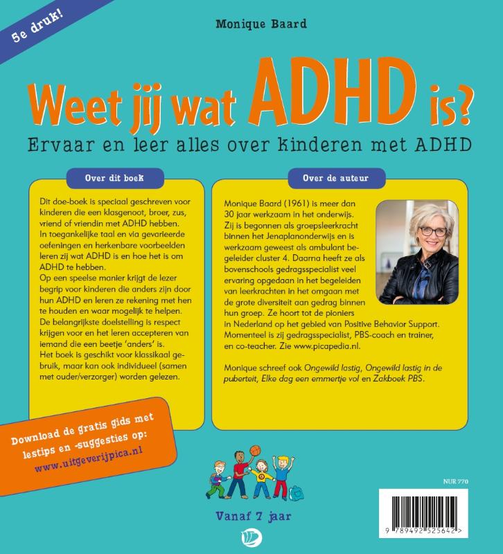 Achterkant van Weet jij wat ADHD is?
