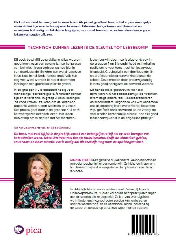 Achterkant van Technisch lezen in een doorlopende lijn