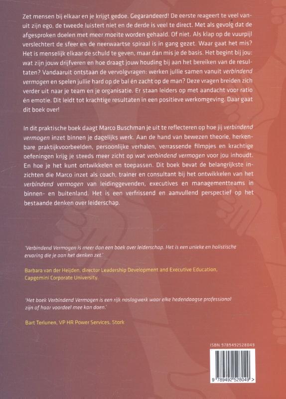 Achterkant van Verbindend vermogen
