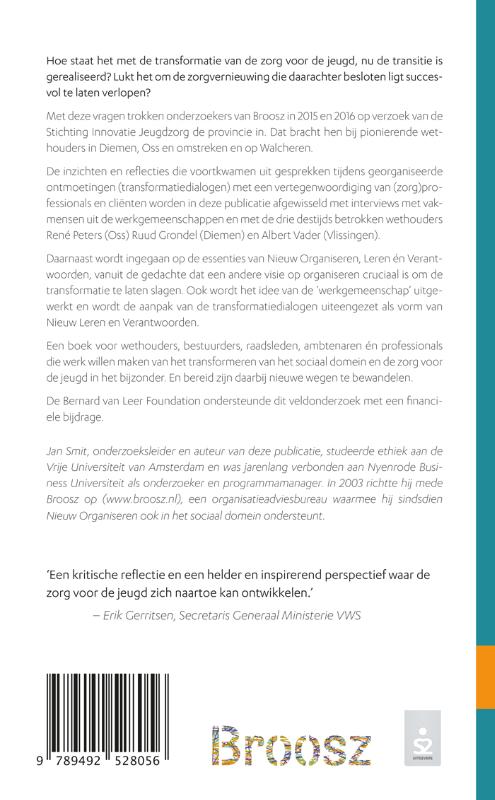 Achterkant van Bezielde professionals & pionierende wethouders