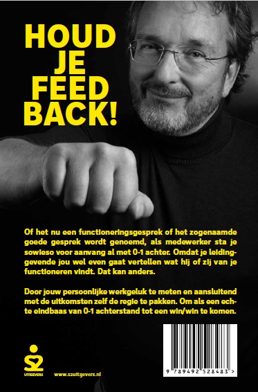 Achterkant van Houd je feedback!
