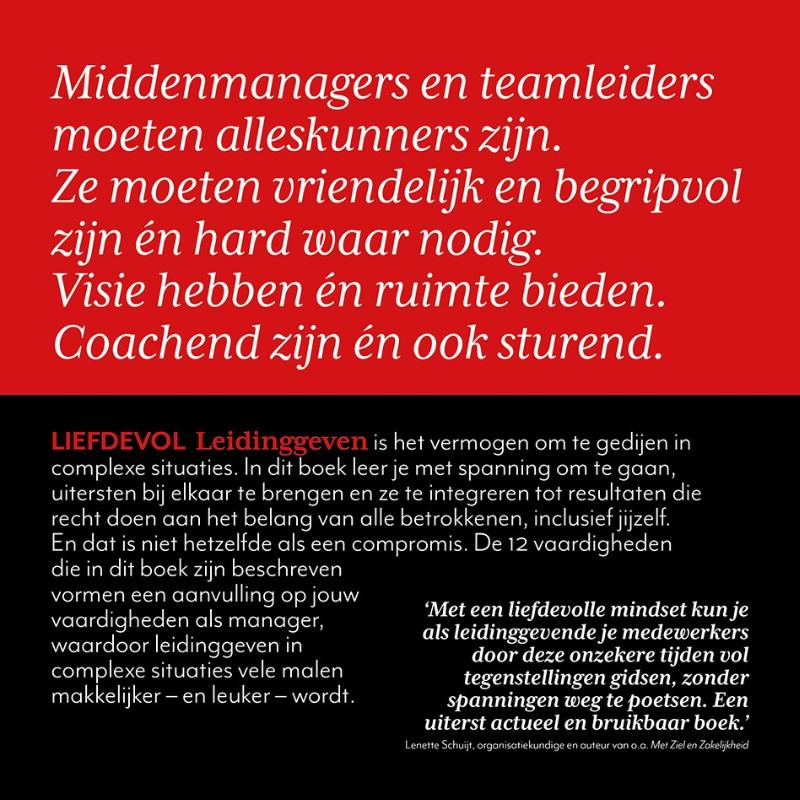 Achterkant van Liefdevol leidinggeven
