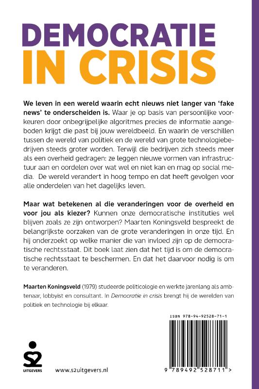 Achterkant van Democratie in crisis