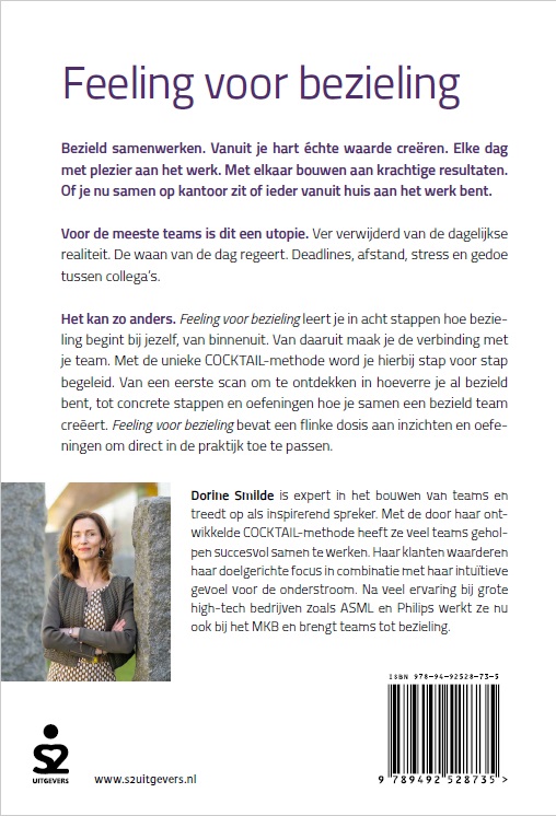 Achterkant van Feeling voor bezieling