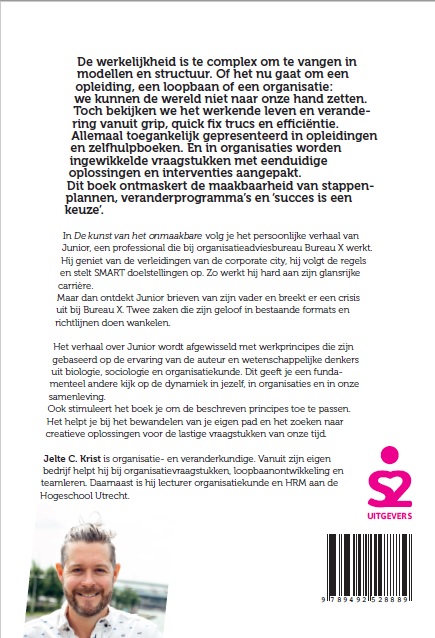Achterkant van De kunst van het onmaakbare