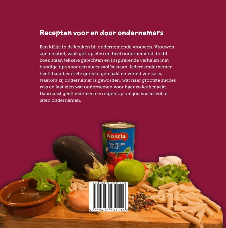 Achterkant van Recepten voor en door ondernemers