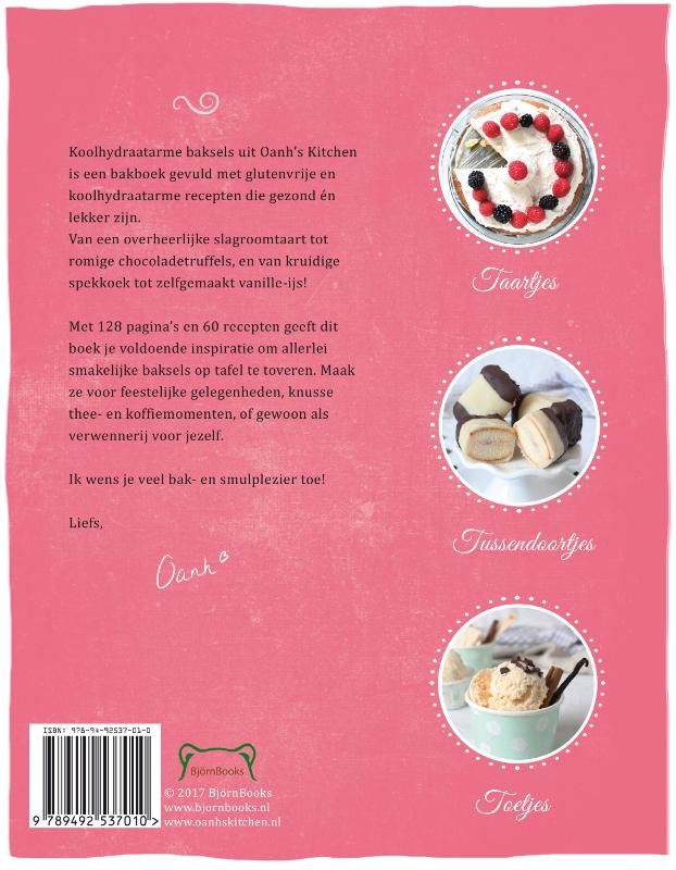 Achterkant van Koolhydraatarme baksels uit Oanh's kitchen