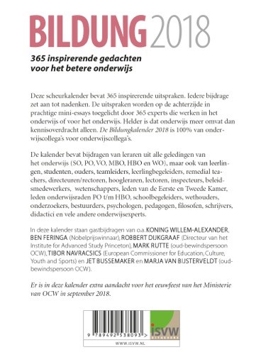 Achterkant van 2018