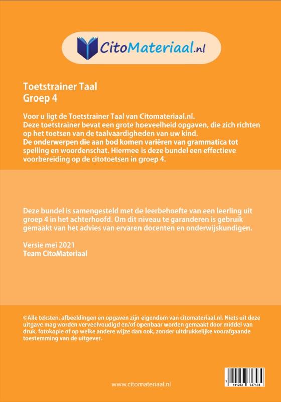 Achterkant van groep 4