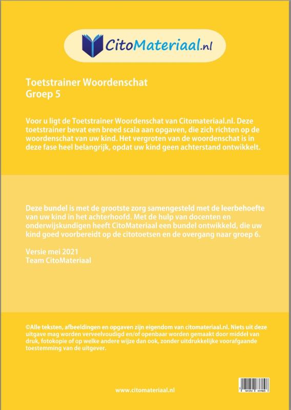 Achterkant van groep 5
