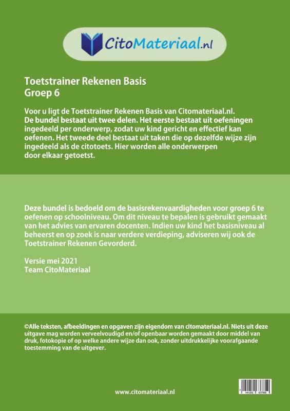 Achterkant van groep 6 basis