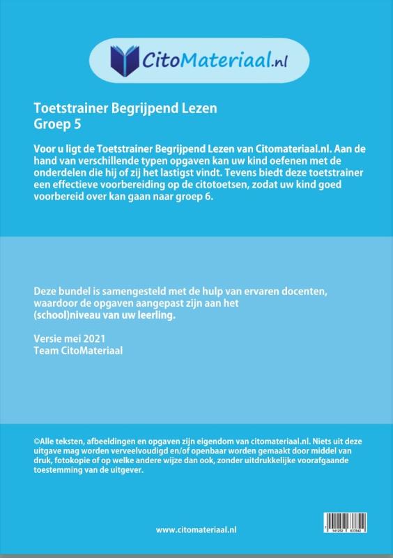 Achterkant van Toetstrainer