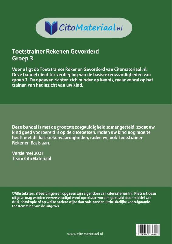 Achterkant van groep 3 gevorderd