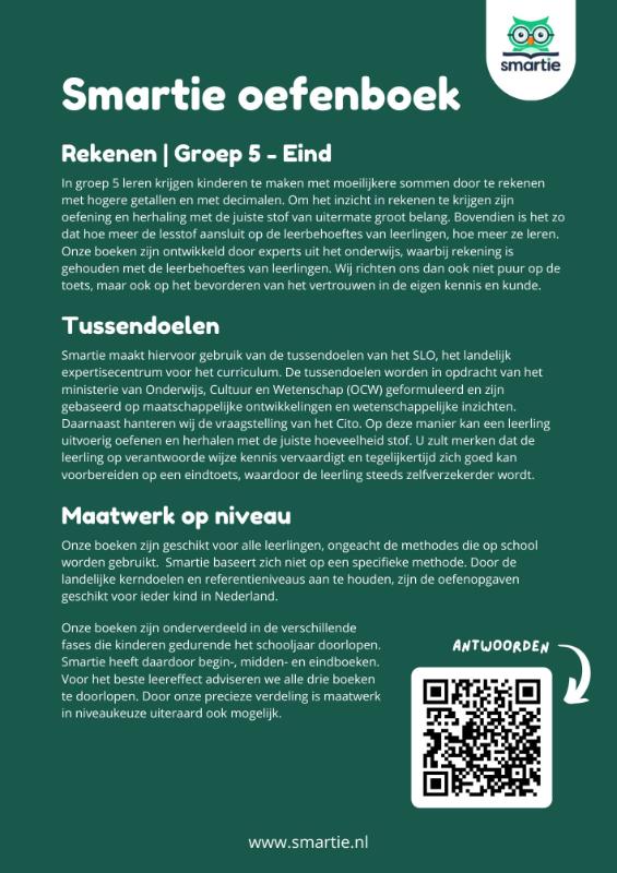 Achterkant van groep 5 - eind