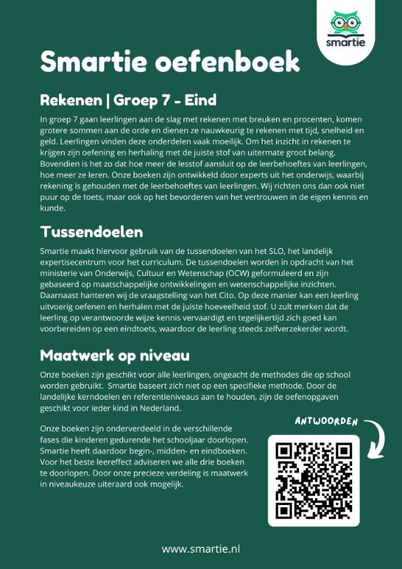 Achterkant van groep 7 - eind