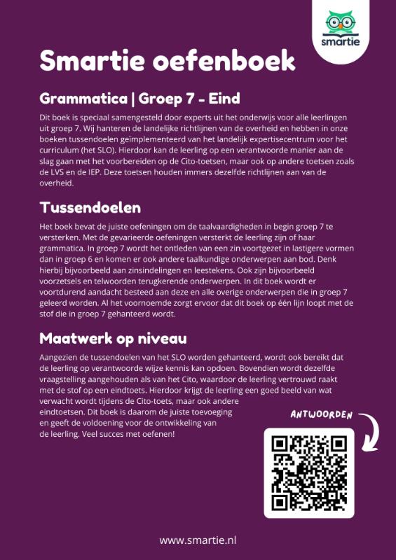 Achterkant van groep 7 - eind