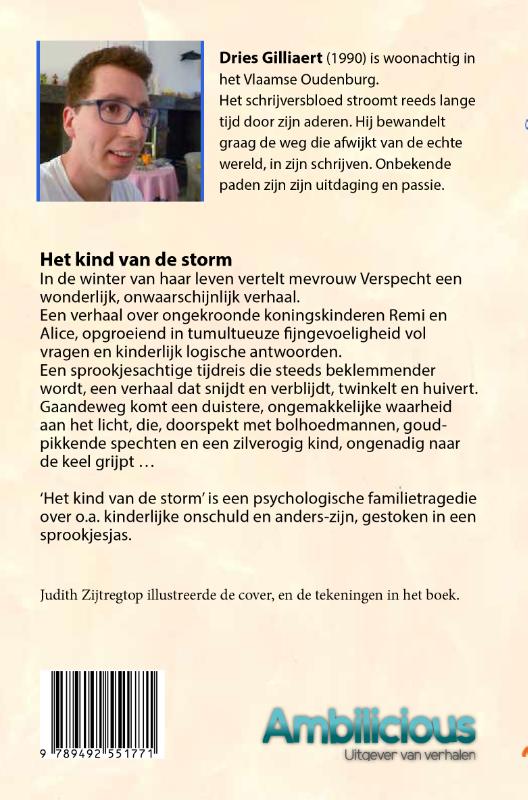 Achterkant van Het kind van de Storm