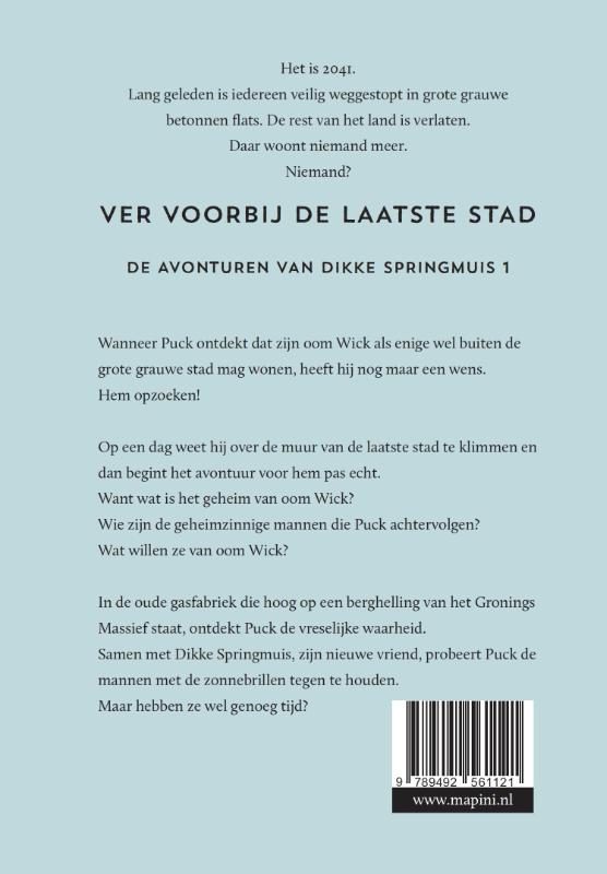 Achterkant van Ver voorbij de laatste stad