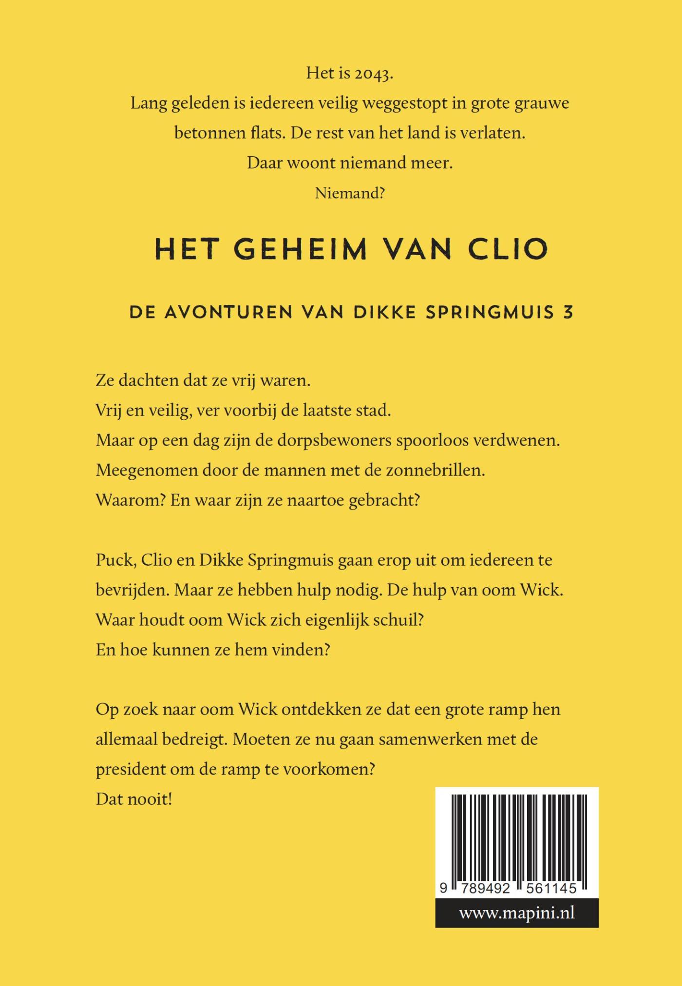 Achterkant van Het geheim van Clio