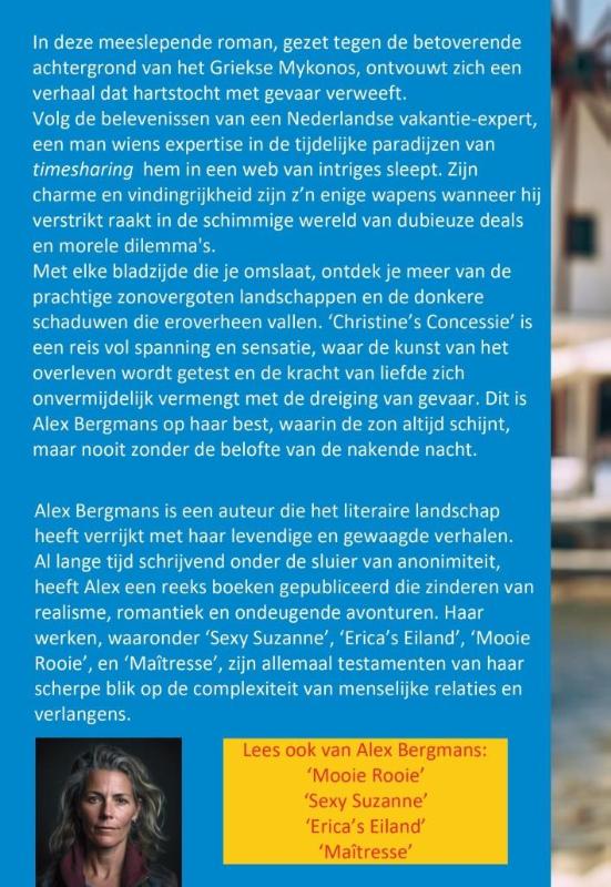 Achterkant van Christine's concessie