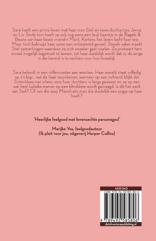 Achterkant van Zwarte koffie, macchiato en takkenthee